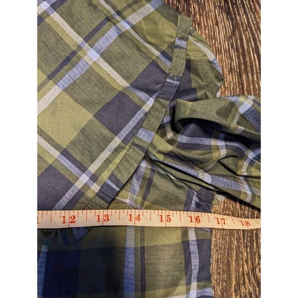 WeWoreWhat Plaid Collar Puff Sleeve Top XS - Picture 5 of 6